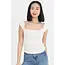 Angie Angie Cap Slv Pointelle Top (X2EB2) ASIS