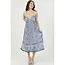Angie Angie Crochet Neckline w/ Slit Midi Dress (C4K08)