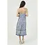Angie Angie Crochet Neckline w/ Slit Midi Dress (C4K08)
