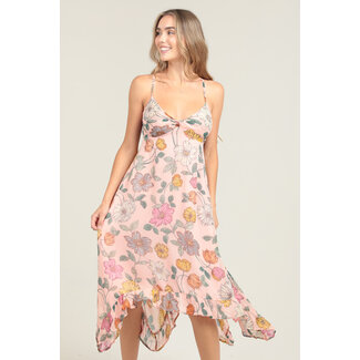 Angie Angie Hanky Hem Maxi Dress(C4896)