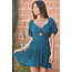 Angie Angie Keyhole Dress w/ Puff Sleeve(C4B91)