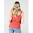 Angie Angie Lace Trim Rib Knit Tank W.Buttons (X2AG9)
