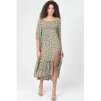 Angie Angie Long Sleeve Maxi Dress (C4K36)