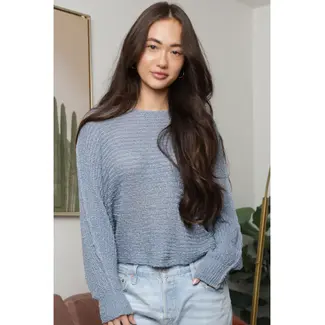 Angie Angie Open Knit Pullover (XHQ18)