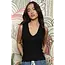 Angie Angie Rib Deep V Tank(X2EJ6)