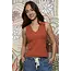 Angie Angie Rib Deep V Tank(X2EJ6)