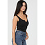 Angie Angie Rib Knit Notch Neck Tank (X2DF9)
