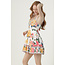 Angie Angie Spag Strap Tiered Tie-Back Dress with Panels (C4N05)