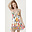 Angie Angie Spag Strap Tiered Tie-Back Dress with Panels (C4N05)