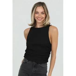 Angie Angie Textwood Knit Sleeveless Top (X2DQ1)