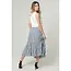 Angie Angie Tie Waist Ruffled Maxi Skirt (H6315)