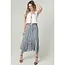 Angie Angie Tie Waist Ruffled Maxi Skirt (H6315)