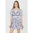 Angie Angie Twist Front Ruffle Slv Dress(C4458)