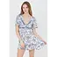 Angie Angie Twist Front Ruffle Slv Dress(C4458)
