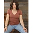 Angie Basic V-neck Tee Shirt (X2731)
