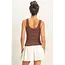 Double Zero Double Zero Knit Button Down Tank (DZ26A775)