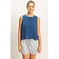 Double Zero Double Zero Mineral Wash Button Back Sleeveless Top (DZ26A652)