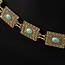 Fame Western Style Concho Rectangle Chain Belt (MML9244)